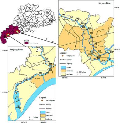 Characterization and Risk Assessment of Heavy Metals in Surface Sediments From Jian and Moyang Rivers in Western Guangdong